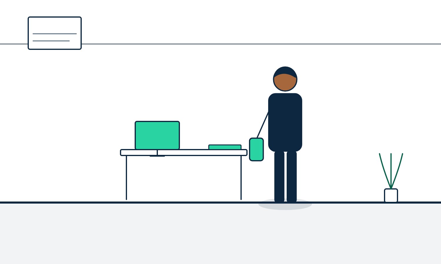 Seven Things to Settle Before a Cleaner’s First Morning A cleaner and a homeowner sitting at a kitchen table going through a written list together before the first day of work